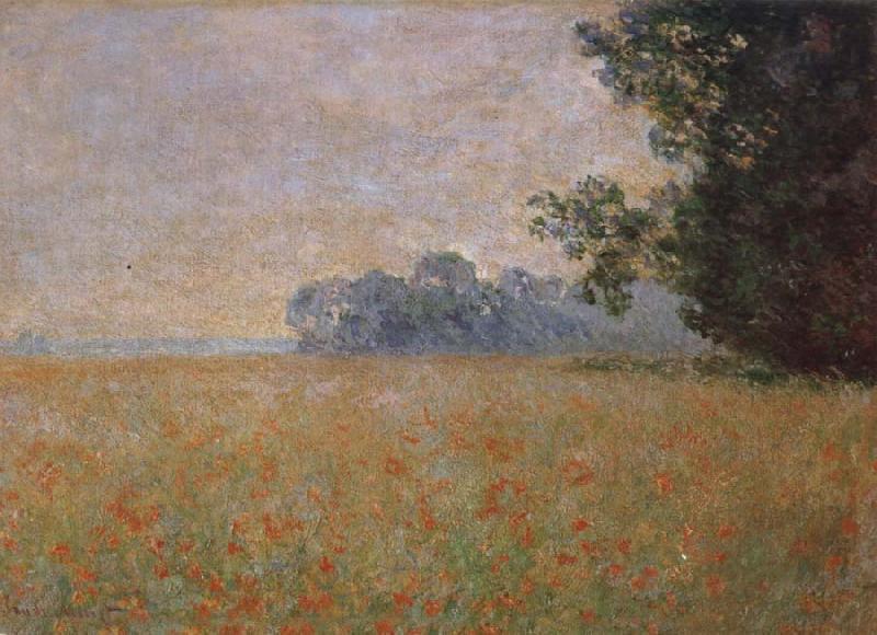 Claude Monet Oat and Poppy Field oil painting image